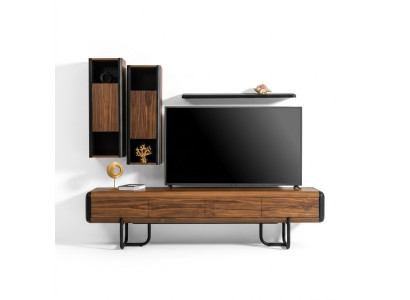 Wall unit cabinet shelf cabinets wall units sideboard coffee table 5-piece set.