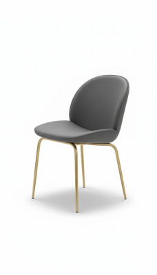 An incomparable chair made of high-quality material and stainless steel for the dining room.