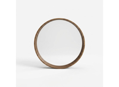 Classic Wooden Wall Mirror Mirror Design Brown Living Room New