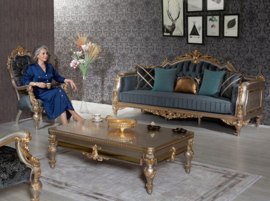 3+1 seat sofa set couch seat cushions coffee table 3-piece set furniture