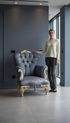 A fabulous classic sky-blue armchair for your living room