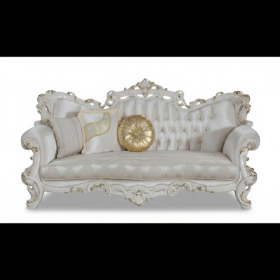 Design Upholstered Seat Couch 3-Seater Sofa Chesterfield Sofas Textile Fabric