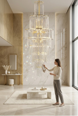 Chandelier style modern luxury light lamp ceiling living room new