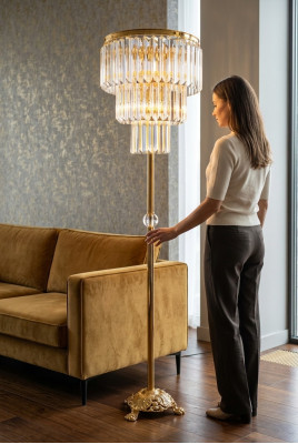 Floor lamp lights gold furniture lamp standing living room new modern