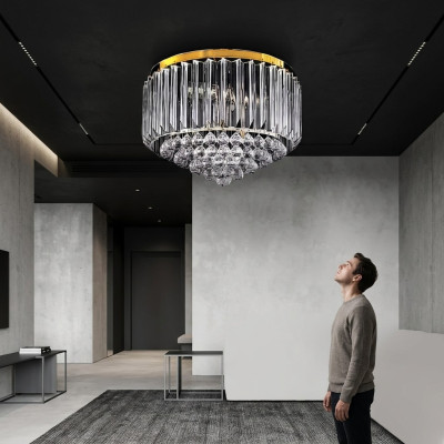 Chandelier Ceiling Modern Lighting Crystal New Luxury Living Room