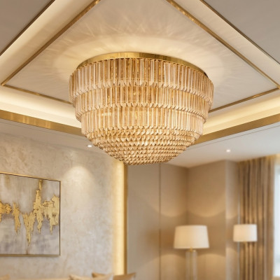 Chandelier Ceiling new luxury living room color gold style modern
