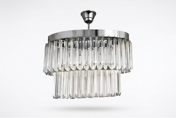 Living room chandelier crystal ceiling light new gray modern