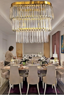 Chandelier Brass Ceiling Lights Living Room Design Luxury Modern