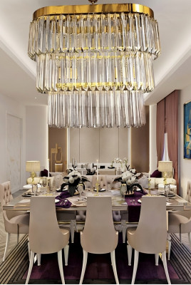 Chandelier Brass Ceiling Lights Living Room Design Luxury Modern
