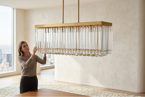 Chandelier Style Modern Lighting Ceiling Light New Living Room Gold