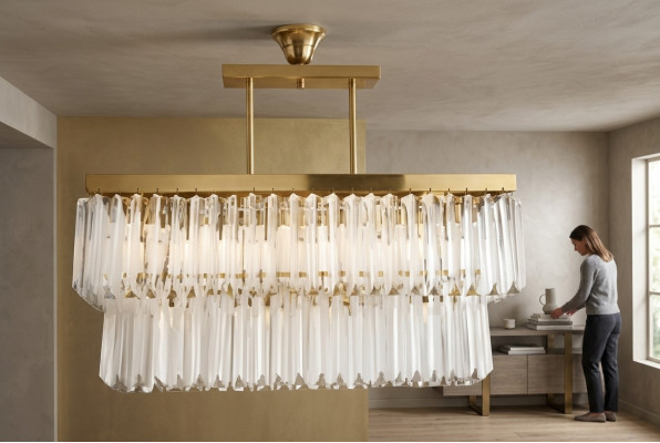 Modern ceiling chandelier designer luxury new living room brass