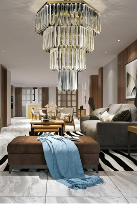 Chandelier Style Modern Ceiling Light Design Luxury New Gold
