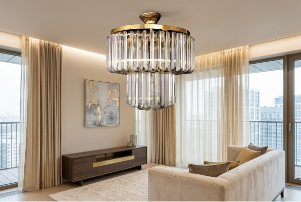 Chandelier Hanging Pendant Light New Lustre Living Room Crystal