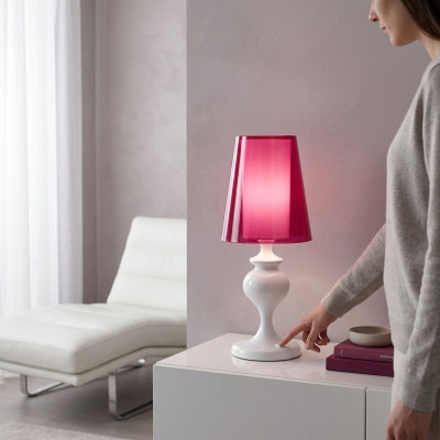 Table lamp lights modern design pink table chandelier lamp