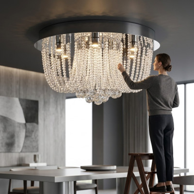 Chandelier Crystal Ceiling Light New Pendant Light Living Room