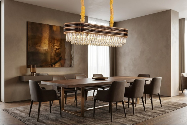 Chandelier Crystal Ceiling Light Pendant Light Lamp Gold