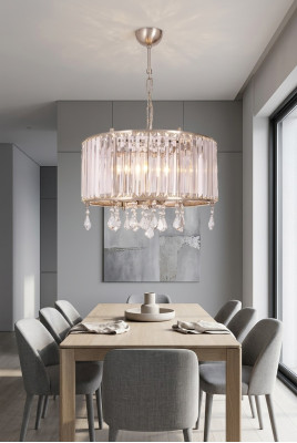 Chandelier Crystal Modern Pendant Lamp Design Living Room New