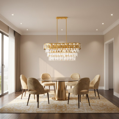 Oval chandelier ceiling lamp crystal chandelier ceiling crystal lamp