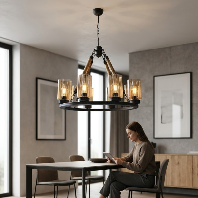 Ceiling lamp modern pendant lamp new chandelier lamp light black