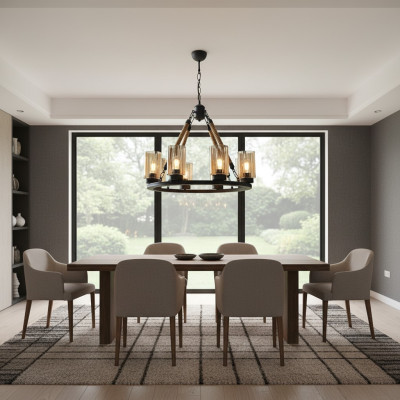 Ceiling lamp modern pendant lamp new chandelier lamp light black