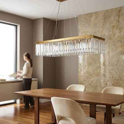 Chandelier luxury lighting lamp crystal ceiling lamp gold