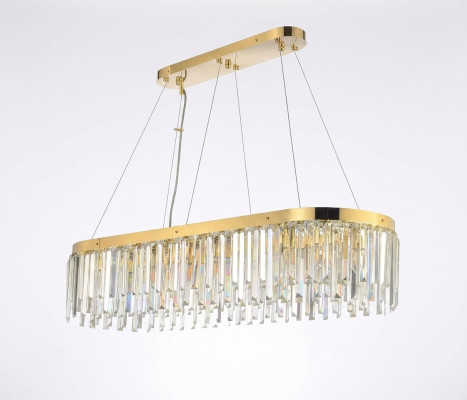 Chandelier Crystal Luxury Gold Pendant Hanging Lamp Light Living Room