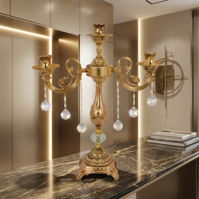 Table lamp, lamp living room, bedside lamp new bedroom gold