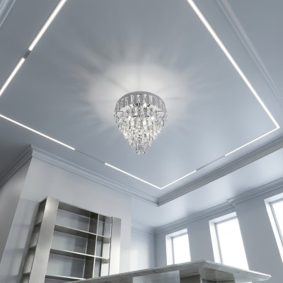 Modern chandelier crystal living room pendant light ceiling lamp