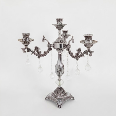 Table lamp bedside lamp light luxury table lamp living room silver