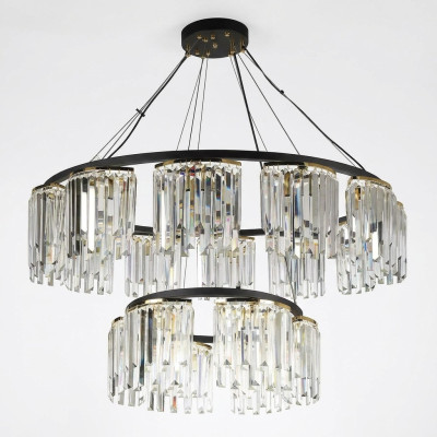Lighting Chandelier Ceiling Light Modern Round Lamp Crystal Design