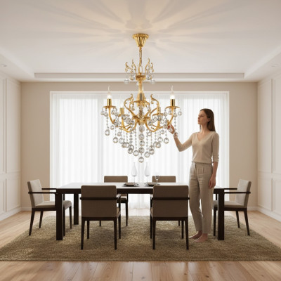 Chandelier Modern Ceiling Light Lamp Living Room Luxury 102x155cm
