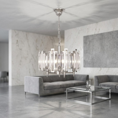 Chandelier lamp pendant light lamps lighting silver chandelier