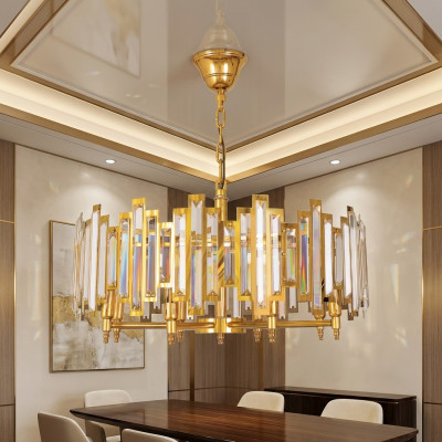 Chandelier Crystal Ceiling Lamp New Gold Lamp Living Room Luxury