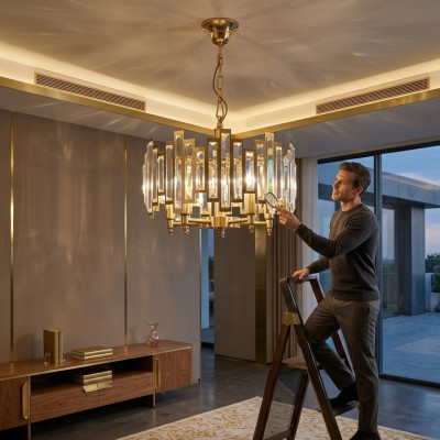 Chandeliers Lustre Hanging Lamp Pendant Lights Luxury Gold Lamps Lights