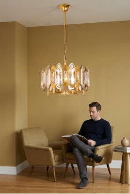 Chandelier living room style modern lamp gold bedroom luxury