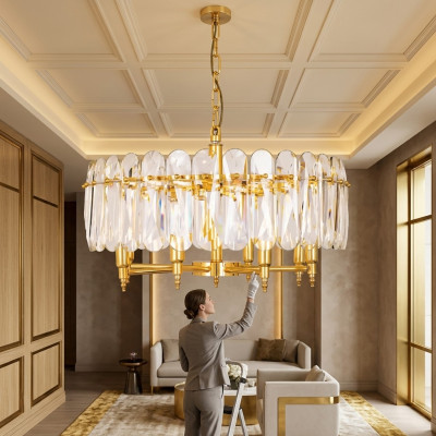 New chandelier pendant light for living room gold modern