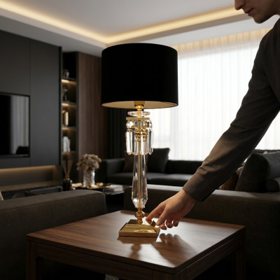 Table lamp, lamp, living room, modern bedside lamps, bedroom, new.