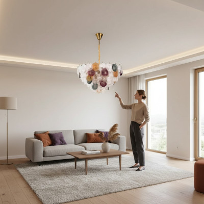 Chandelier Style Modern Ceiling Pendant Light Shade Crystal Living Room