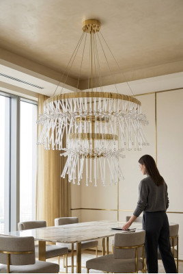 Round design chandelier ceiling lamp light chandelier luminaire