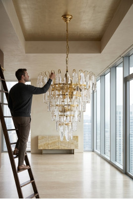 Chandelier Light Lamp Hanging Lamp Living Room New Modern Gold