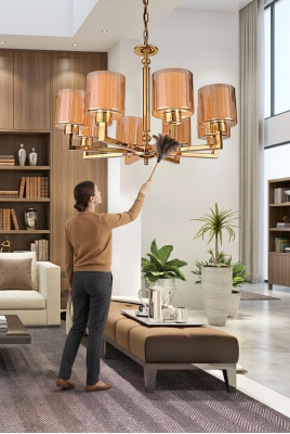 Chandelier style modern ceiling light beautiful lamp gold new luxury