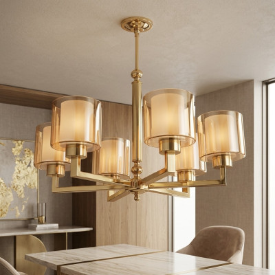Chandelier style modern living room lamp beautiful gold new bedroom