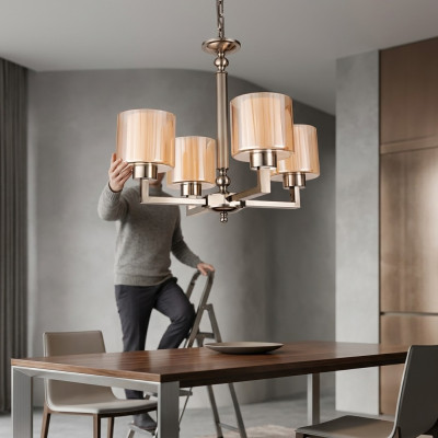 Ceiling lamp style modern chandelier glass living room lamp bedroom