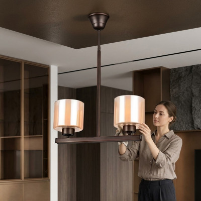 Ceiling lamp style modern luxury chandelier glass living room lamp new
