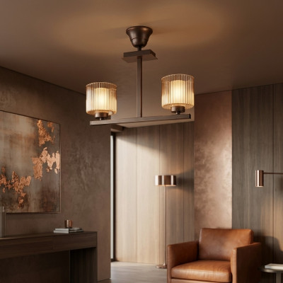 Ceiling lamp style modern luxury chandelier glass living room lamp new