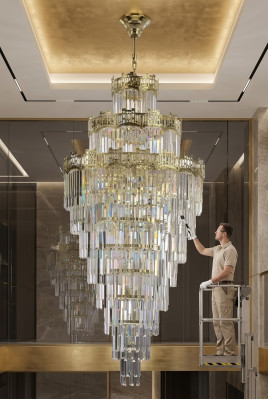 Chandelier style classic pendant drop living room lamp luxury 80x230