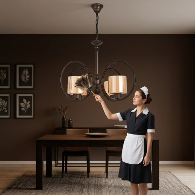 Ceiling lamp luxury style modern living room chandelier glass bedroom