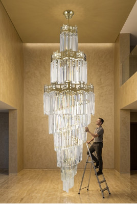 Chandelier Luxury Design Crystal Living Room Style Modern Lamp