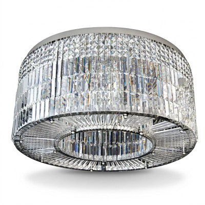 Chandelier Modern Designer 16 Light Pendant Chrome Living Room Crystal