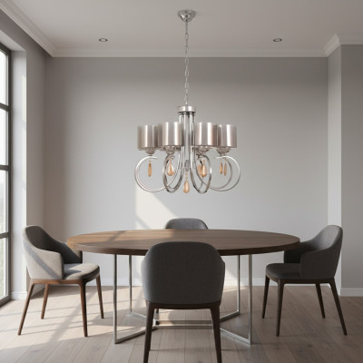 Ceiling lamp beautiful glass lights lamps lamps living room chandelier luxury silver
